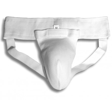 Suspensor Ochraniacz Krocza Biały Karate