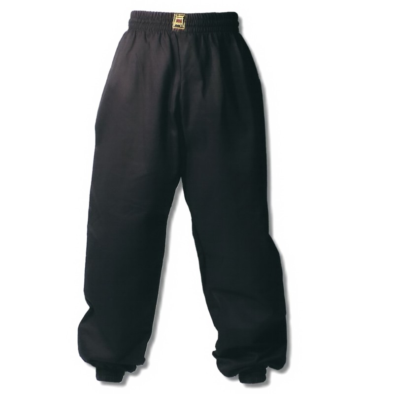Spodnie treningowe Kung-Fu czarne bawełna 100%