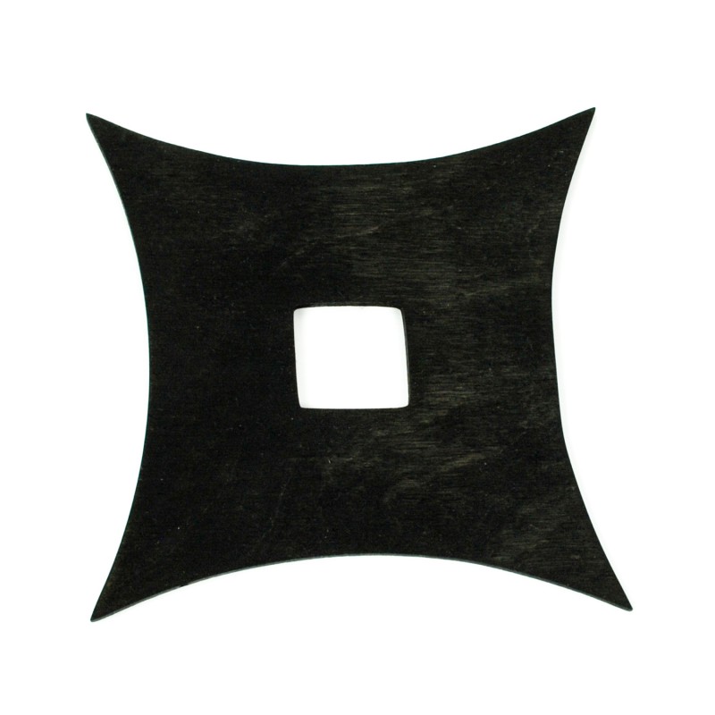 Podkładka podstawka pod kubek shuriken ninja czarna 11,5 x 11,5 cm