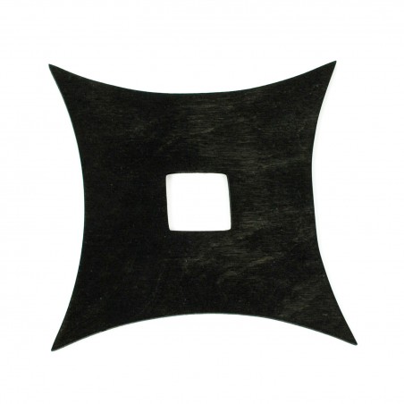 Podkładka podstawka pod kubek shuriken ninja czarna 11,5 x 11,5 cm