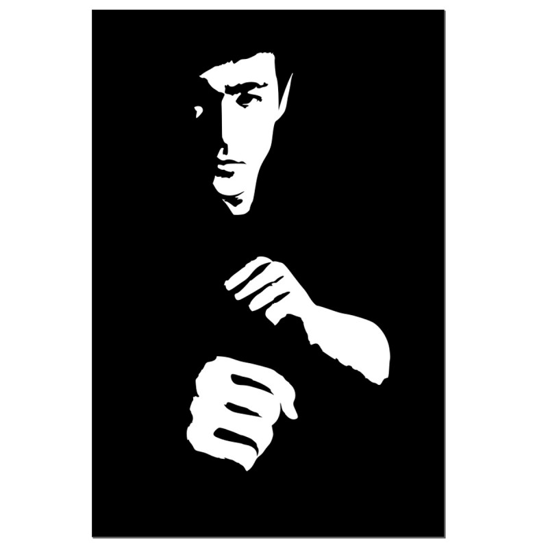 Naklejka Bruce Lee 15x10 na samochód auto