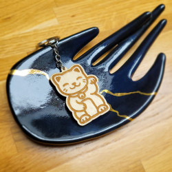 Brelok breloczek do kluczy maneki neko japoński kot szczęścia
