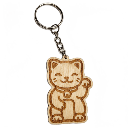 Brelok breloczek do kluczy maneki neko japoński kot szczęścia