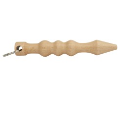 Brelok breloczek do kluczy Yawara Kubotan karbowany drewniany