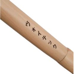 Znakowanie broni drewnianej grawer laserowy - twoje imię logo kanji - Usługa