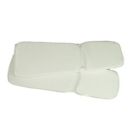 Ochraniacze Elastyczne Goleń Stopa Białe Karate