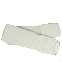 Ochraniacze Elastyczne Goleń Stopa Białe Karate