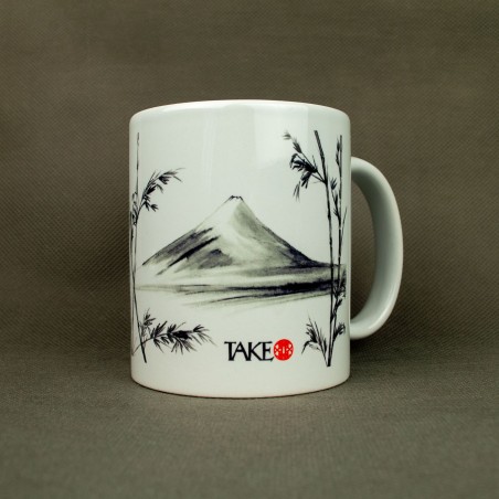 Kubek TAKE z widokiem na górę Fuji i bambusy