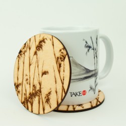 Podkładka podstawka pod kubek bambus