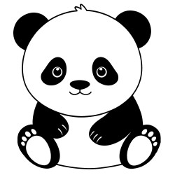 Naklejka Panda słodka...