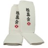 Ochraniacze Elastyczne Goleń Kyokushin Stopa Białe Karate
