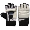 Rękawice piąstkówki Taekwondo ITF Karate biało-czarne junior dla dzieci