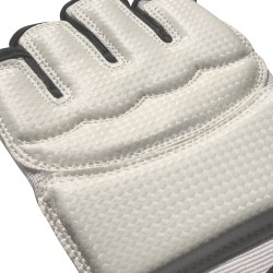 Rękawice piąstkówki Taekwondo ITF Karate biało-czarne junior dla dzieci