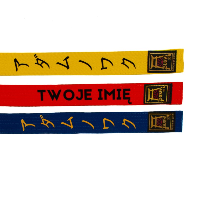 Twoje Imię Na Pas Do Kimona Katakana Termo Naprasowanka Zamsz
