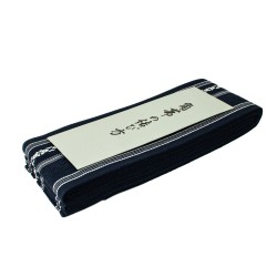 Pas Kaku Obi Do Iaido Kendo Kenjutsu Aikido Granatowo-białe 100% bawełna Made in Japan