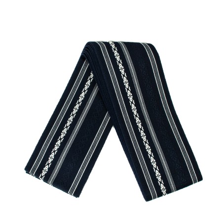 Pas Kaku Obi Do Iaido Kendo Kenjutsu Aikido Granatowo-białe 100% bawełna Made in Japan