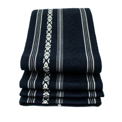 Pas Kaku Obi Do Iaido Kendo Kenjutsu Aikido Granatowo-białe 100% bawełna Made in Japan