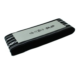 Pas Kaku Obi Do Iaido Kendo Kenjutsu Aikido Czarno-białe 100% bawełna Made in Japan