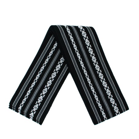 Pas Kaku Obi Do Iaido Kendo Kenjutsu Aikido Czarno-białe 100% bawełna Made in Japan