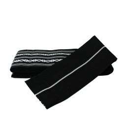 Pas Kaku Obi Do Iaido Kendo Kenjutsu Aikido Czarno-białe 100% bawełna Made in Japan