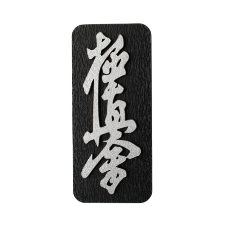 Magnes 3D na lodówkę Kyokushin kai karate 9x4 srebrny