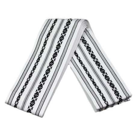 Pas Kaku Obi Do Iaido Kendo Kenjutsu Aikido biało-czarne 100% bawełna Made in Japan