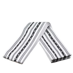 Pas Kaku Obi Do Iaido Kendo Kenjutsu Aikido biało-czarne 100% bawełna Made in Japan