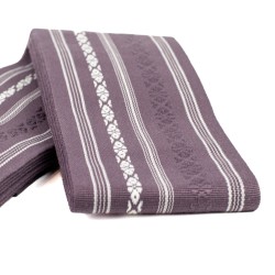 Pas Kaku Obi Do Iaido Kendo Kenjutsu Aikido filetowo-białe 100% bawełna Made in Japan