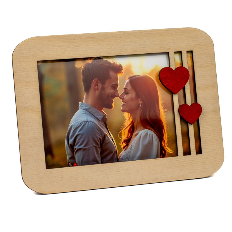 Personalizowana Ramka na zdjęcie 10x15 Prezent na Walentynki