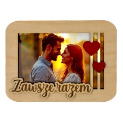 Personalizowana Ramka na zdjęcie 10x15 Prezent na Walentynki
