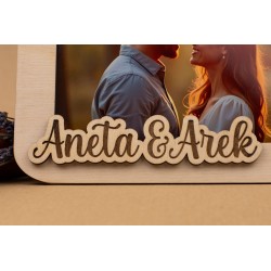 Personalizowana Ramka na zdjęcie 10x15 Prezent na Walentynki