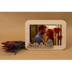 Personalizowana Ramka na zdjęcie 10x15 Prezent na Walentynki