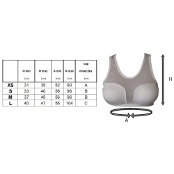 Ochraniacz piersi dla kobiet biały wyjmowane 2 miseczki