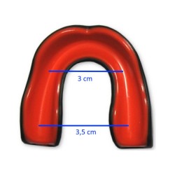 Ochraniacz Szczęki Gel Junior M czarny dwuwarstwowy