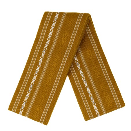 Pas Kaku Obi Do Iaido Kendo Kenjutsu Aikido złoto-biały 100% bawełna Made in Japan