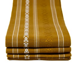 Pas Kaku Obi Do Iaido Kendo Kenjutsu Aikido złoto-biały 100% bawełna Made in Japan