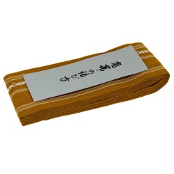 Pas Kaku Obi Do Iaido Kendo Kenjutsu Aikido złoto-biały 100% bawełna Made in Japan