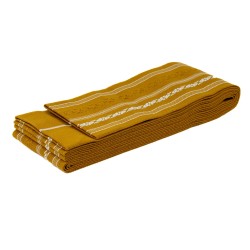 Pas Kaku Obi Do Iaido Kendo Kenjutsu Aikido złoto-biały 100% bawełna Made in Japan