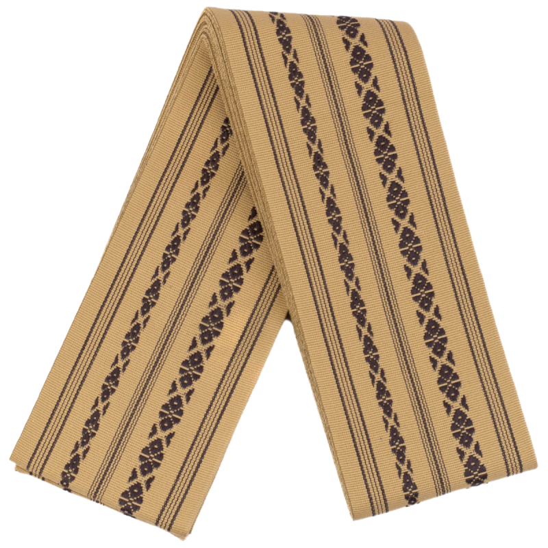 Pas Kaku Obi Do Iaido Kendo Kenjutsu Aikido orzech laskowy 100% bawełna Made in Japan