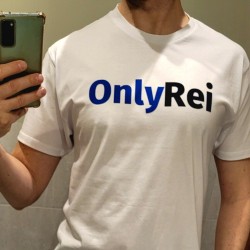 T-shirt OnlyRei biały męski i damski bawełna TAKE