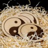Podkładka podstawka pod kubek Yin Yang 10x10cm drewniana