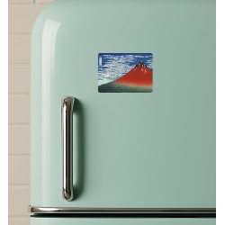 Magnes Katsushika Hokusai Czerwona Góra Fuji 7x5 na lodówkę Fuji Ukiyo