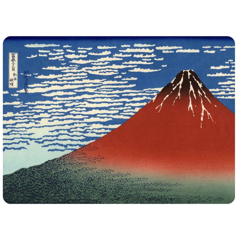 Magnes Katsushika Hokusai Czerwona Góra Fuji 7x5 na lodówkę Fuji Ukiyo