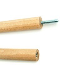 Skręcana włócznia Yari treningowa 249 cm bukowa oliwiona Katori 27 mm