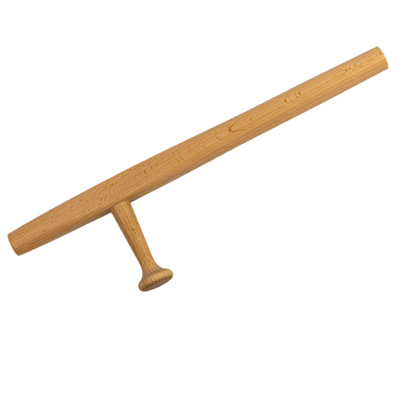 Tonfa drewniana Okinawa Karate 45 cm Buk Dla Dzieci Junior