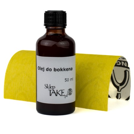 Olej do konserwacji drewnianego bokkena bokuto + papier ścierny