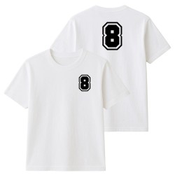 Naprasowanka Aplikacja Termo CYFRA 0-9 na koszulkę t-shirt numery sportowe ZESTAW przód tył