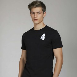 T-shirt Koszulka z numerami 0-9 męska czarna 100% bawełna S-XXL