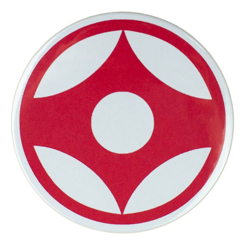 Przypinka Kanku Kyokushin 58 mm Karate Japonia
