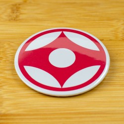 Przypinka Kanku Kyokushin 58 mm Karate Japonia